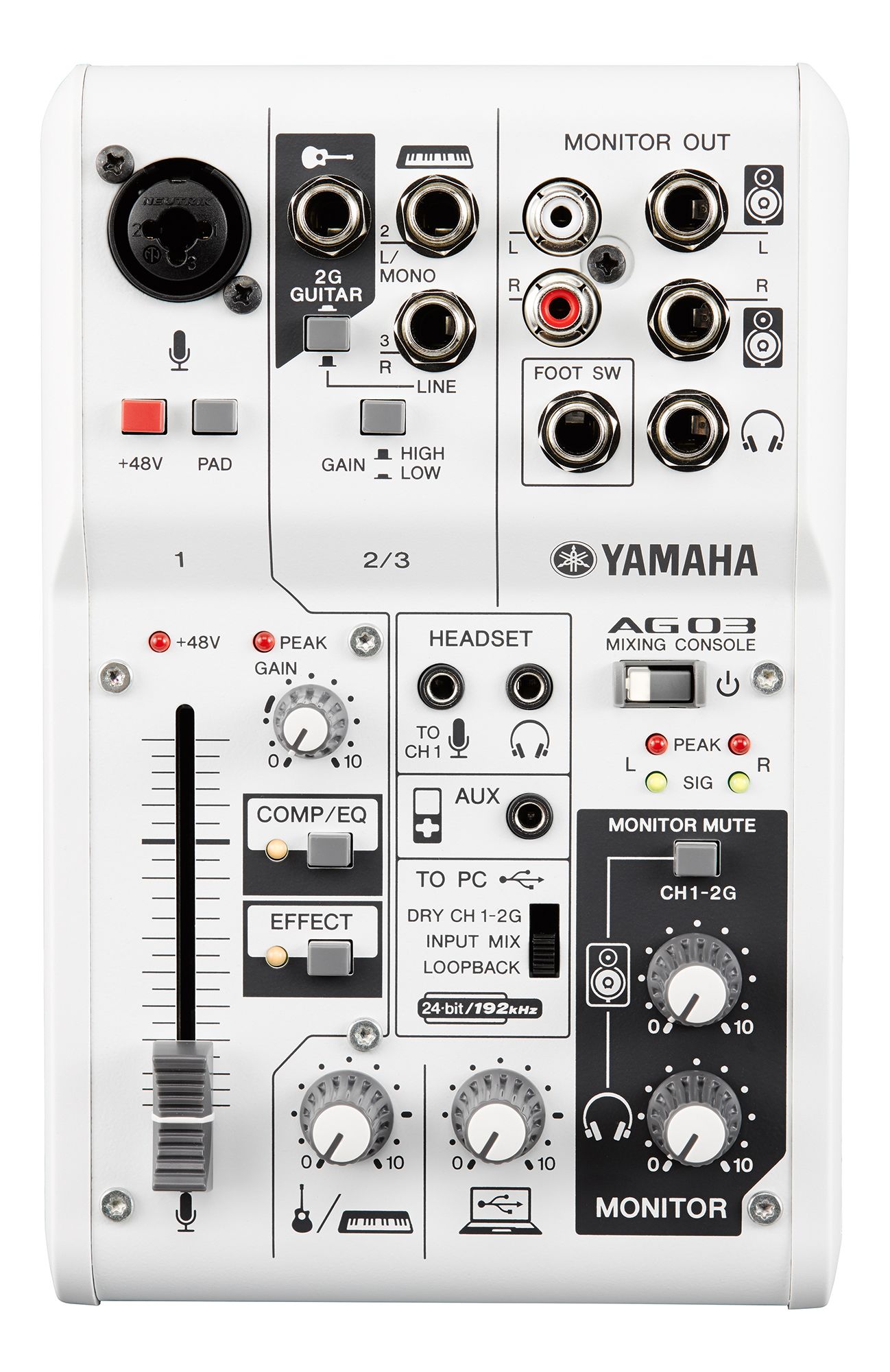 YAMAHA AG03 模拟调音台生产厂家