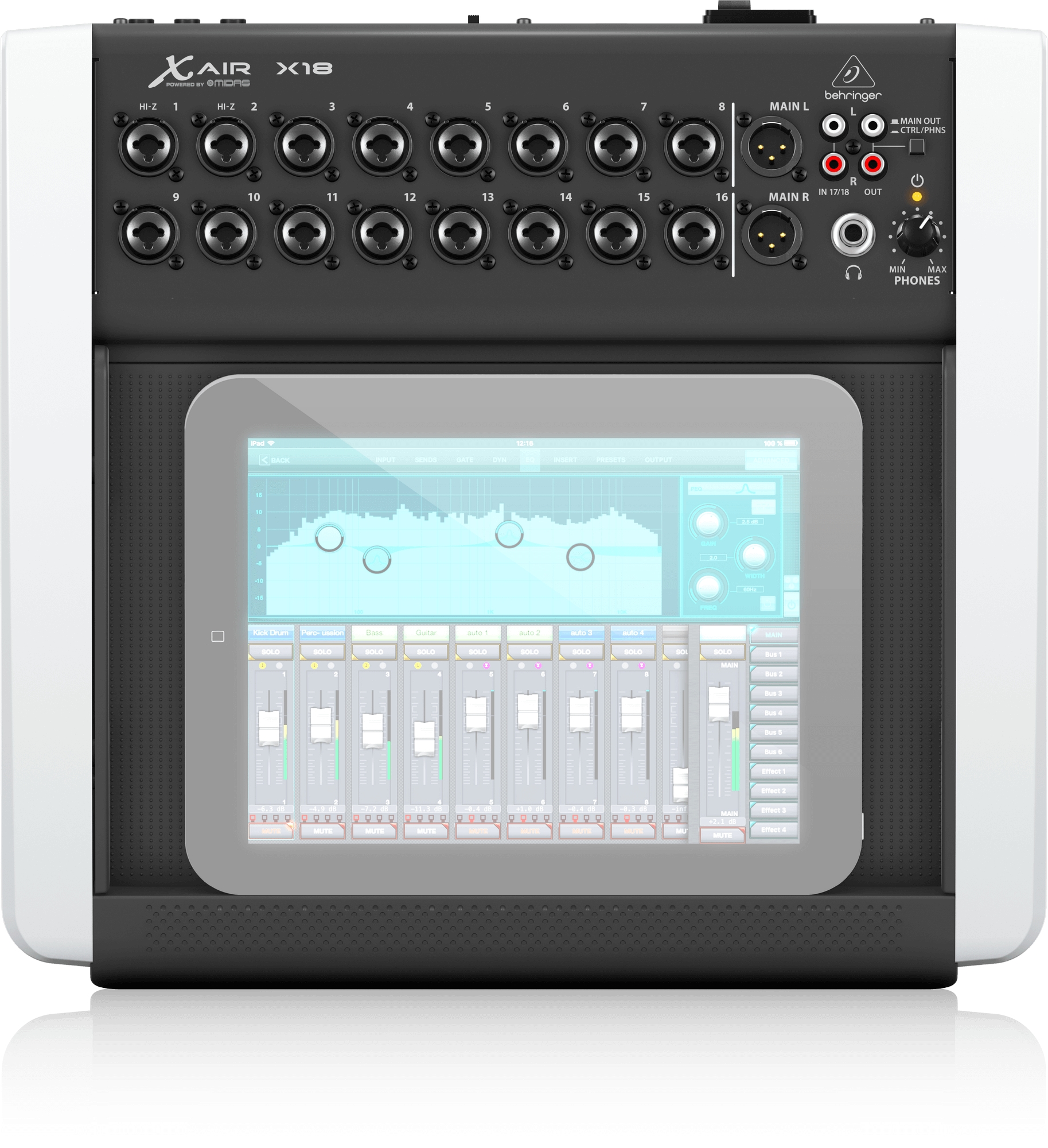 德国百灵达Behringer X18 紧凑型数字调音台价格优惠